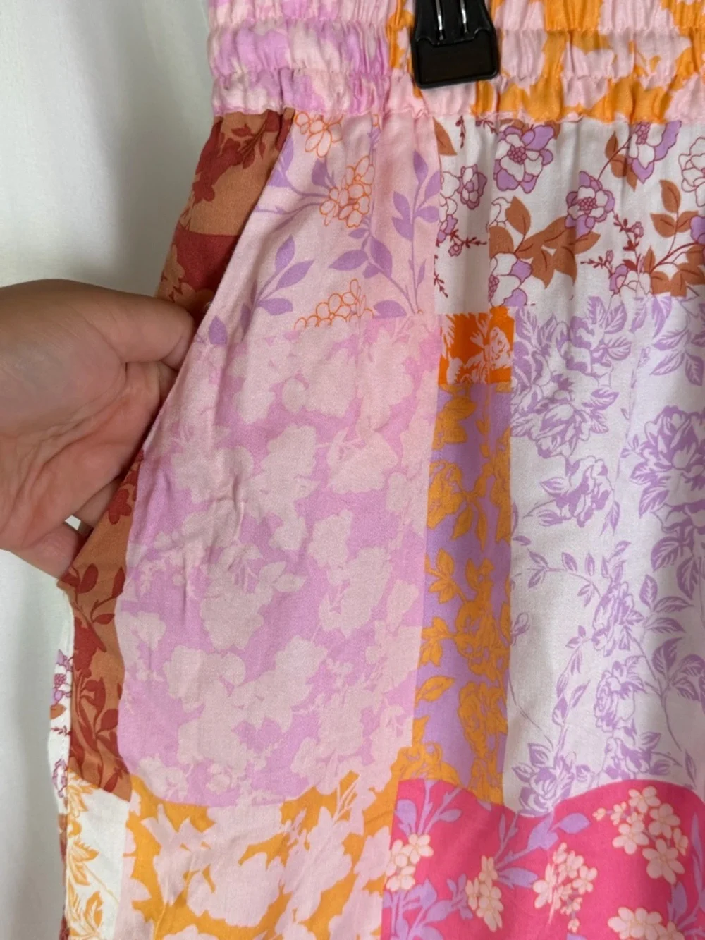 Bra N Things Floral Patchwork Lounge Relaxed Fit Shorts Pajama Boho Size 14
